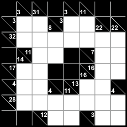 какуро, kakuro, cross sums puzzle, cross addition